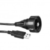 Bulgin Kabel USB do zásuvky IC Vnější, A: USB typ B, 3 m Vnější, Černá, B: USB typu A Bulgin Kabel USB do zásuvky IC Vnější, A: USB typ B, 3 m Vnější, Černá, B: USB typu A