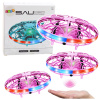 LEAN TOYS Ručne ovládané RC UFO Drone LED svetlá ružové LEAN TOYS Ručne ovládané RC UFO Drone LED svetlá ružové