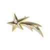 Ozdoba MagicHome Vianoce, 1 ks, 23 cm, kométa, zlatá, na vianočný stromček Ozdoba MagicHome Vianoce, 1 ks, 23 cm, kométa, zlatá, na vianočný stromček