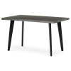 Autronic HT-F4413 GREY Stôl jedálenský, 130x80x75 cm, MDF doska, dekor šedý dub, kov, čierny lak Autronic HT-F4413 GREY Stôl jedálenský, 130x80x75 cm, MDF doska, dekor šedý dub, kov, čierny lak