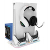 Canyon CS-5, multifiukčný stojan pre PS5, s chladením, nabíjanie 2 x gamepad, biely CND-CSPS5W Canyon CS-5, multifiukčný stojan pre PS5, s chladením, nabíjanie 2 x gamepad, biely CND-CSPS5W