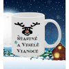 Hrnček matný biely Šťastné a Veselé Vianoce Hrnček matný biely Šťastné a Veselé Vianoce