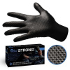 VELO STRONG GRIP Pevné nitrilové pracovné rukavice s pevným úchopom, veľ. M, čierne, 50ks VELO STRONG GRIP Pevné nitrilové pracovné rukavice s pevným úchopom, veľ. M, čierne, 50ks
