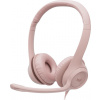 Náhl. sada Logitech Stereo USB Headset H390,růžová Náhl. sada Logitech Stereo USB Headset H390,růžová