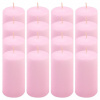 Ružová parafínová sviečka 10 cm, 20 h horenia, sada 16 ks Ružová parafínová sviečka 10 cm, 20 h horenia, sada 16 ks