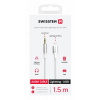 Swissten Textile 3.5mm Jack To Lightning Audio 73502308 - 1.5 Meter - White Swissten Textile 3.5mm Jack To Lightning Audio 73502308 - 1.5 Meter - White