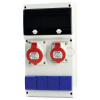 SCAME Zásuvková rozvodnica BLOCK, 1x16A+1x32A/400V/5P + 4x230V, istená s prúdovým chráničom, IP54 SCAME Zásuvková rozvodnica BLOCK, 1x16A+1x32A/400V/5P + 4x230V, istená s prúdovým chráničom, IP54