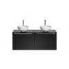 ArtCom Kúpeľňová skrinka s umývadlom a doskou SANTA FE Black DU120/1 | 120 cm ArtCom Kúpeľňová skrinka s umývadlom a doskou SANTA FE Black DU120/1 | 120 cm