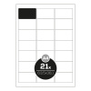 Etikety, univerzálne, 63,5x38,1 mm, zaoblené rohy, APLI, 2100 etikiet/bal Etikety, univerzálne, 63,5x38,1 mm, zaoblené rohy, APLI, 2100 etikiet/bal