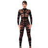 Čierny priesvitný overal Bondesque Catsuit Čierny priesvitný overal Bondesque Catsuit