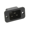 Konektor napájací vidlica na panel 16A, 250Vac, faston 6,3 Konektor napájací vidlica na panel 16A, 250Vac, faston 6,3