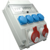 Rozvodnica zásuvková ROS 11/FI-21, 1x32A/400V, 1x16A/400V, 5p, 4x230V domová, istená + chránič, IP54 Rozvodnica zásuvková ROS 11/FI-21, 1x32A/400V, 1x16A/400V, 5p, 4x230V domová, istená + chránič, IP54