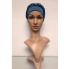 Bambusový turban s našitou čelenkou Ocean Blue Bambusový turban s našitou čelenkou Ocean Blue