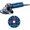 BOSCH GWS 9-125 S PROFESSIONAL Úhlová bruska + 1× dělicí kotouč X-LOCK Carbide Multi Wheel 0615990N3G BOSCH GWS 9-125 S PROFESSIONAL Úhlová bruska + 1× dělicí kotouč X-LOCK Carbide Multi Wheel 0615990N3G