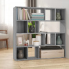 zahrada-XL Knižnica/deliaca stena sivá sonoma 105x24x102 cm 823251 zahrada-XL Knižnica/deliaca stena sivá sonoma 105x24x102 cm 823251
