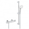 Grohe GROHTHERM 800 sprchový set s termostatickou baterií, ruční sprcha se 2 proudy, tyč, hadice, Water Saving, chrom Grohe GROHTHERM 800 sprchový set s termostatickou baterií, ruční sprcha se 2 proudy, tyč, hadice, Water Saving, chrom