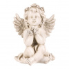 Anděl pietní - polyresin, LED, sedící, sv. šedý Anděl pietní - polyresin, LED, sedící, sv. šedý