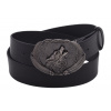 Pánsky kožený opasok 740-40-49 čierny 120cm Pánsky kožený opasok 740-40-49 čierny 120cm
