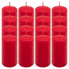Červená parafínová sviečka 10 cm, 20 h horenia, sada 16 ks Červená parafínová sviečka 10 cm, 20 h horenia, sada 16 ks
