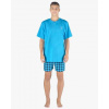 Pánské pyžamo krátké GINO 79156P dunaj lékořice M Pánské pyžamo krátké GINO 79156P dunaj lékořice M