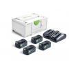 FESTOOL Energetická súprava SYS 18V 4xHP5,0/TCL6DUO 578681 FESTOOL Energetická súprava SYS 18V 4xHP5,0/TCL6DUO 578681
