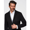 Ombre Men's SLIM knit jacket with subtle texture - black čierna | biela L Ombre 5902228883739 Ombre Men's SLIM knit jacket with subtle texture - black čierna | biela L Ombre 5902228883739