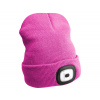 Čiapka s čelovkou 180lm, nabíjacia, USB, univerzálna veľkosť, bavlna / PE, ružová Čiapka s čelovkou 180lm, nabíjacia, USB, univerzálna veľkosť, bavlna / PE, ružová