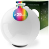 LED ATRIS Solárne záhradné svietidlo poháňané nadzemnou bielou guľou 25 cm RGB LUMILED LED ATRIS Solárne záhradné svietidlo poháňané nadzemnou bielou guľou 25 cm RGB LUMILED