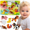 Tooky Toy Montessori drevené 3D puzzle Farma Tooky Toy Montessori drevené 3D puzzle Farma