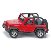 SIKU Jeep Wrangler čierna červená mestský model auta kov plast Jeep Wrangler 80 mm 1:32 SIKU Jeep Wrangler čierna červená mestský model auta kov plast Jeep Wrangler 80 mm 1:32