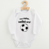 Detské body s potlačou New Baby Malé nohy, veľké sny! 56 (0-3m) Detské body s potlačou New Baby Malé nohy, veľké sny! 56 (0-3m)