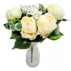 Peónia & Hortenzia kytica 46cm umelá krémová Peónia & Hortenzia kytica 46cm umelá krémová
