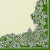 Maki obrúsky papierové 3vrstvové 33 x 33 cm 20 ks - Richelieu Lace Green Maki obrúsky papierové 3vrstvové 33 x 33 cm 20 ks - Richelieu Lace Green