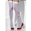 Pančuchy samodržiace - KRVAVÉ FĽAKY - biele, zakrvavené, dámske Pančuchy samodržiace - KRVAVÉ FĽAKY - biele, zakrvavené, dámske