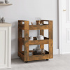 zahrada-XL Kuchynský vozík dymový dub 60x45x80 cm spracované drevo 816821 zahrada-XL Kuchynský vozík dymový dub 60x45x80 cm spracované drevo 816821