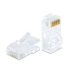 RJ 45 na drôt (UTP)8P8C modulárna zástrčka – priebežná – UTP CAT6 RJ 45 na drôt (UTP)8P8C modulárna zástrčka – priebežná – UTP CAT6