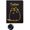 Zošit A5 St. Majewski Pusheen čierny, odtiene žltej a zlatej Zošit A5 St. Majewski Pusheen čierny, odtiene žltej a zlatej