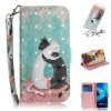 Peňaženkové 3D puzdro na Motorola Moto G8 Power Lite - Black White Cat Peňaženkové 3D puzdro na Motorola Moto G8 Power Lite - Black White Cat