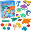 Inlea4Fun Edukačná sada plastelíny s formičkami MAP OF THE WORLD mapa sveta Inlea4Fun Edukačná sada plastelíny s formičkami MAP OF THE WORLD mapa sveta