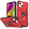 Kryt Magnetic Holder Armor na iPhone 14 - Červená Kryt Magnetic Holder Armor na iPhone 14 - Červená