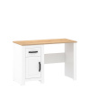 Písací stôl so skrinkou a zásuvkou biely LANZETTE Písací stôl so skrinkou a zásuvkou biely LANZETTE