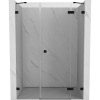 Mexen Lunar, pravé otočné sprchové dvere 160 cm, číre sklo, čierny profil, 834S-160-050-70-00-P Mexen Lunar, pravé otočné sprchové dvere 160 cm, číre sklo, čierny profil, 834S-160-050-70-00-P