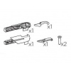 Thule Bexey - End caps upper back 55483 Thule Bexey - End caps upper back 55483