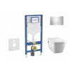 Geberit Duofix Set predstenovej inštalácie, klozetu TECEone a dosky softclose, tlačidlo Sigma20, lesklý chróm/matný chróm SANI11CT1105 Geberit Duofix Set predstenovej inštalácie, klozetu TECEone a dosky softclose, tlačidlo Sigma20, lesklý chróm/matný chróm SANI11CT1105