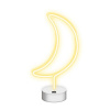 Neónová LED dekoratívna lampa, NNE06, biela, Moon, Forever Light, batéria + USB, stojaca Neónová LED dekoratívna lampa, NNE06, biela, Moon, Forever Light, batéria + USB, stojaca