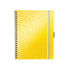 Leitz Blok poznámkový linajkový mobilný WOW A4 žltý