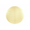 PartyDeco Okrúhly papierový lampión krémový 25 cm PartyDeco Okrúhly papierový lampión krémový 25 cm