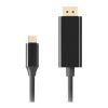 LANBERG Cable USB-C M ->DisplayPort M 1m 4K 60Hz black CA-CMDP-10CU-0010-BK LANBERG Cable USB-C M ->DisplayPort M 1m 4K 60Hz black CA-CMDP-10CU-0010-BK