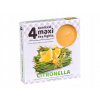 Parafínová čajová sviečka CITRONELLA Admit 4 ks Parafínová čajová sviečka CITRONELLA Admit 4 ks