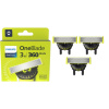 Philips OneBlade 360 QP430/50 3 ks Philips OneBlade 360 QP430/50 3 ks